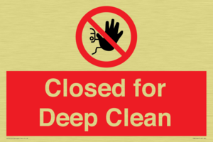Closed for Deep Clean